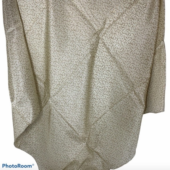 Wyoming Traders Wild Rag Calico Vine Print Silk Western Scarf - 34.5" - Picture 2 of 2